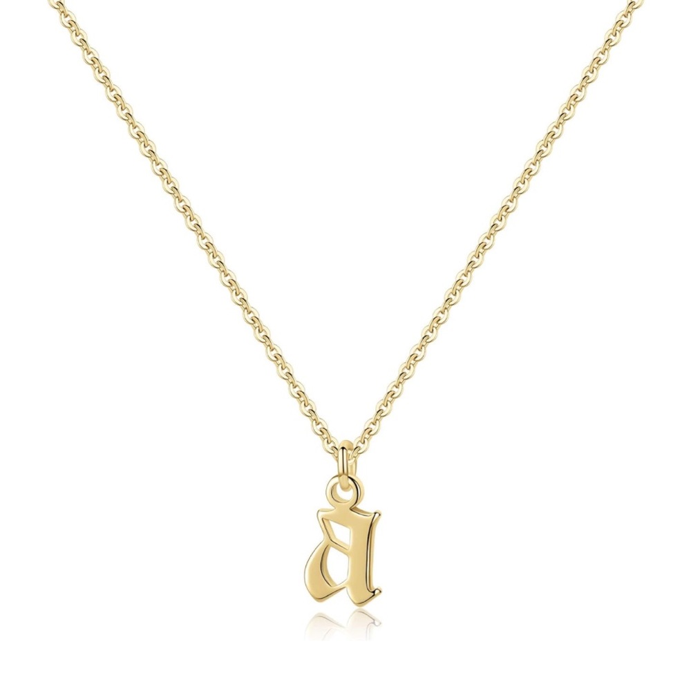 Old English A Initial Necklace